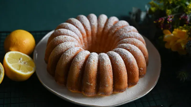 Citronová tvarohová bábovka