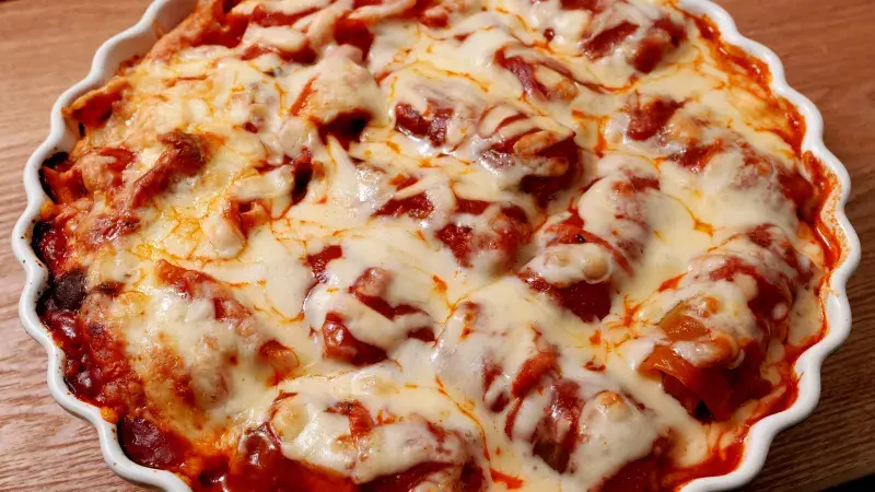 Zapečené zelí s rýží