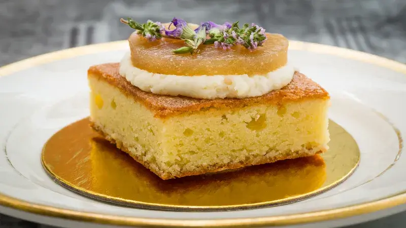 Rebarborový koláč s pudinkem