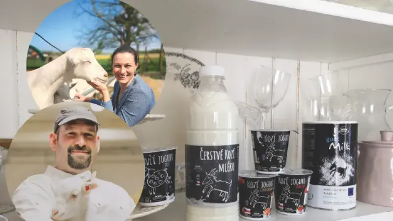 Manželé Hlubkovi a jejich kozí farma