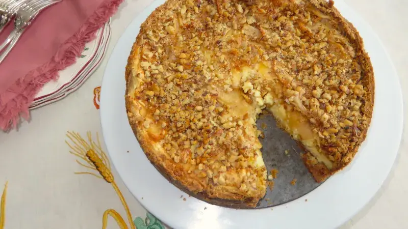 Jablečný cheesecake