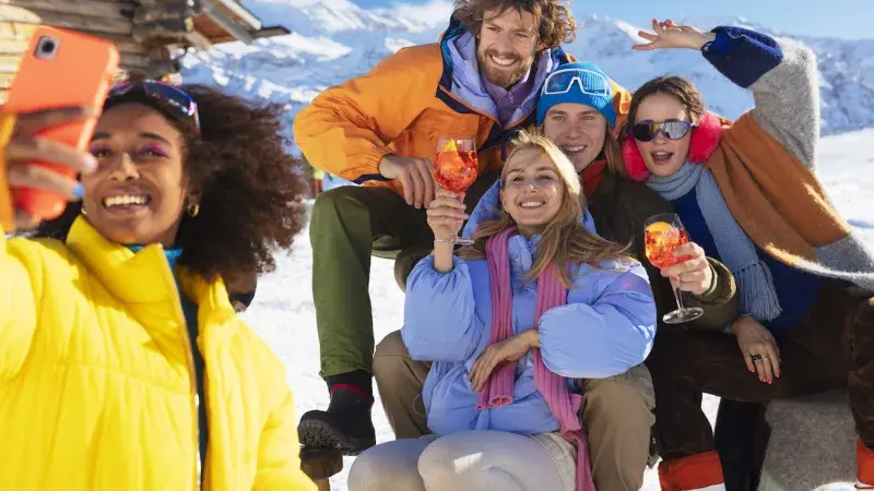 Přátelé v Alpách