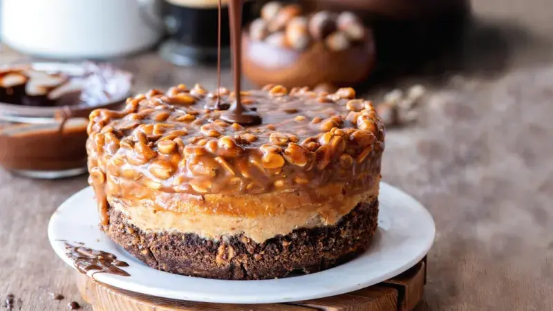 Arašídovo-karamelový cheesecake