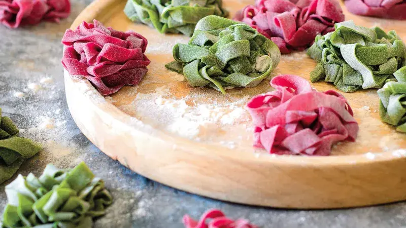 Barevné těstoviny