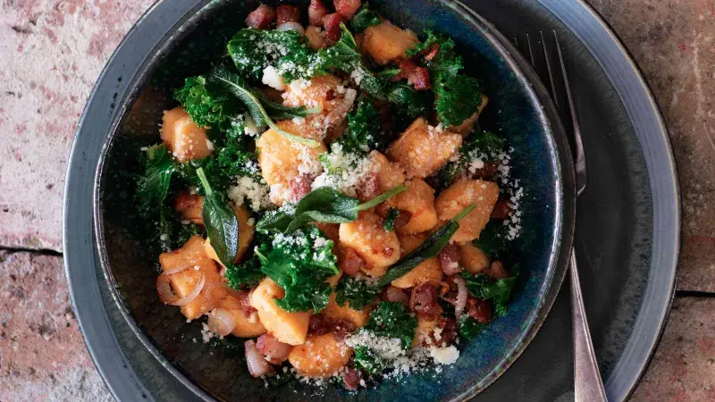 Batátové noky s ricottou