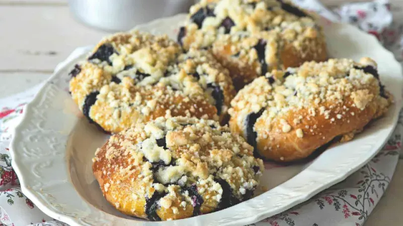 Borůvkové polské koláče