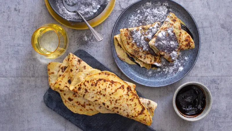 Bramborové placky s mákem a povidly