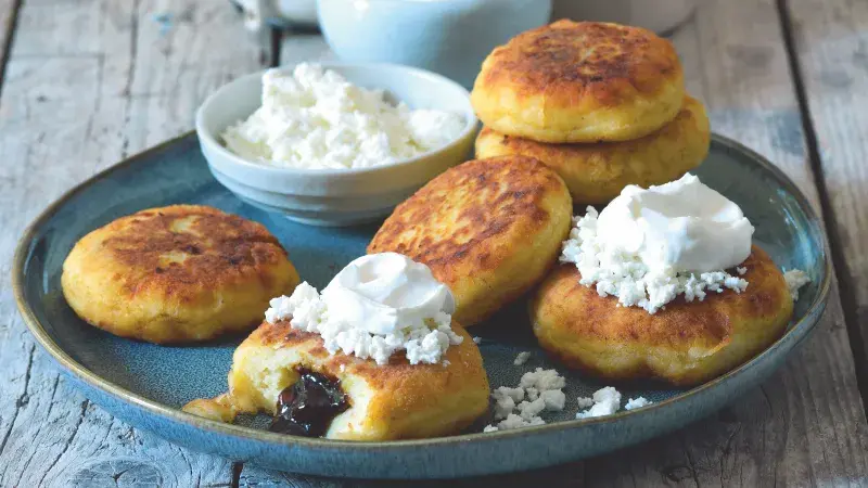 Bramborové vdolečky plněné povidly