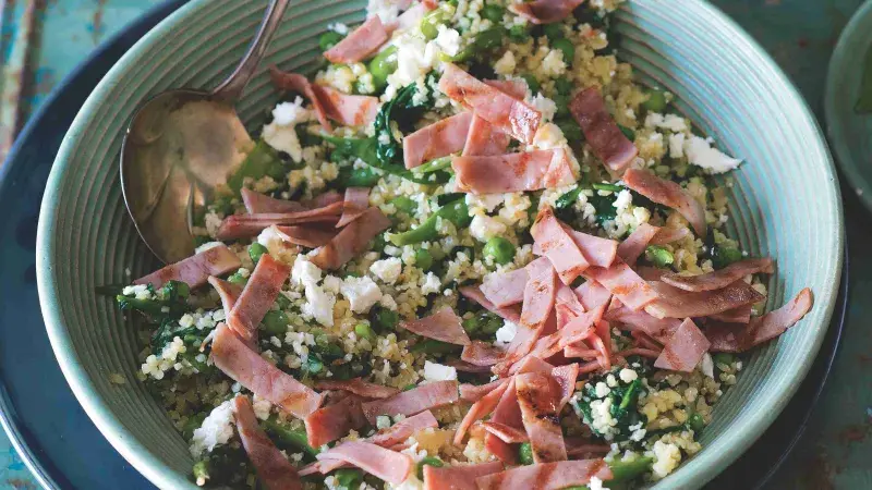 Bulgurové rizoto se šunkou