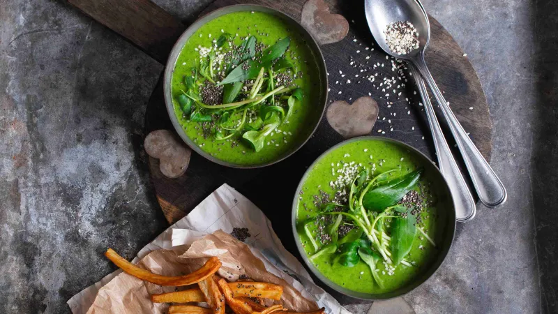 Bylinková s pečenými pastinákovými hranolky