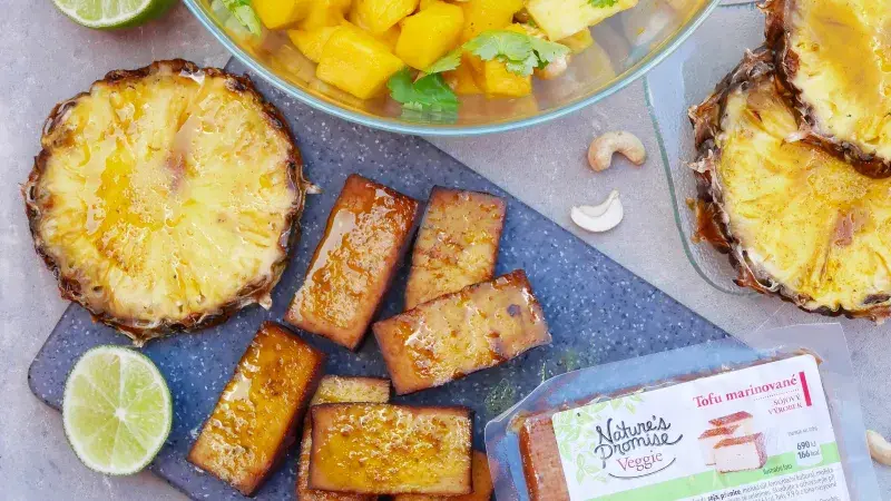 Grilované tofu s exotickou salsou podle Celiaxmoni