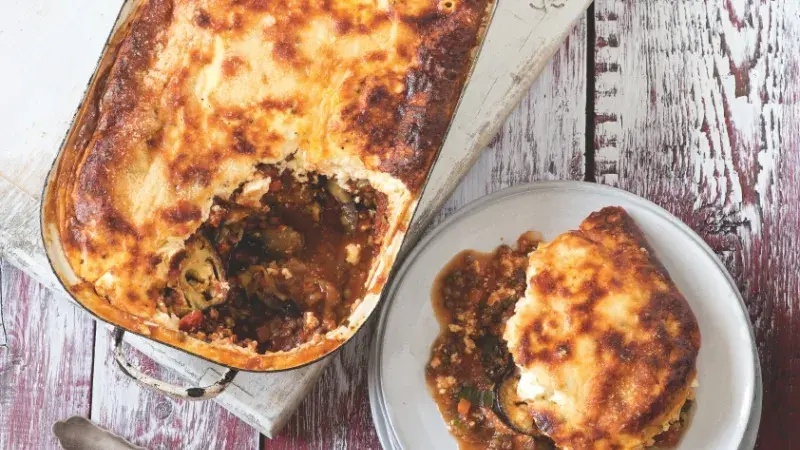 Čočková musaka