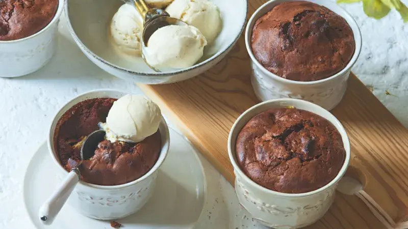 Čokoládový mug cake s mazancem