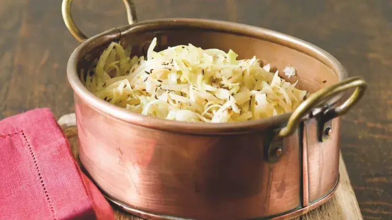 Dušené hlávkové zelí