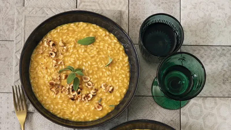 Dýňové rizoto s vanilkou