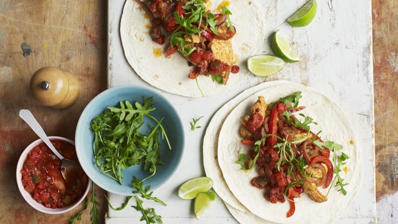 Jednoduché kuřecí fajitas