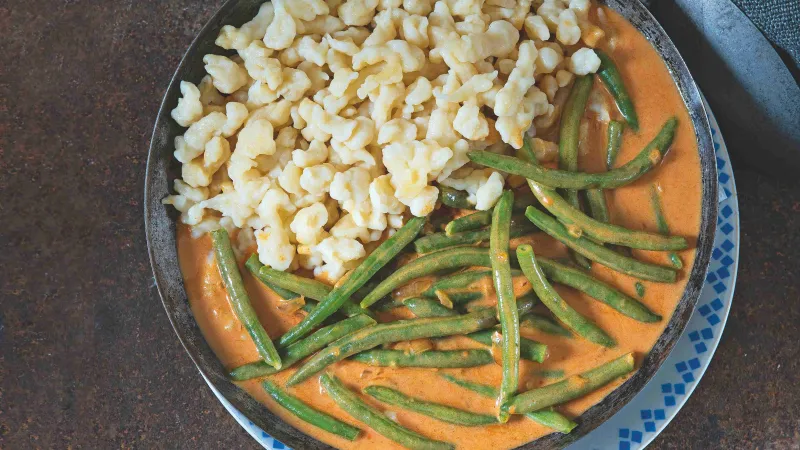 Fazolkový paprikáš & halušky