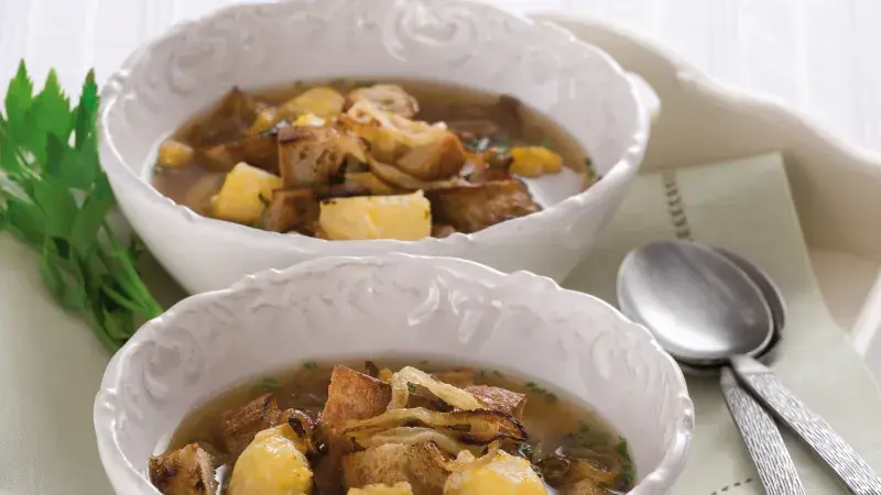 Se svolením A. W.: Cibulačka s Olomouckými tvarůžky