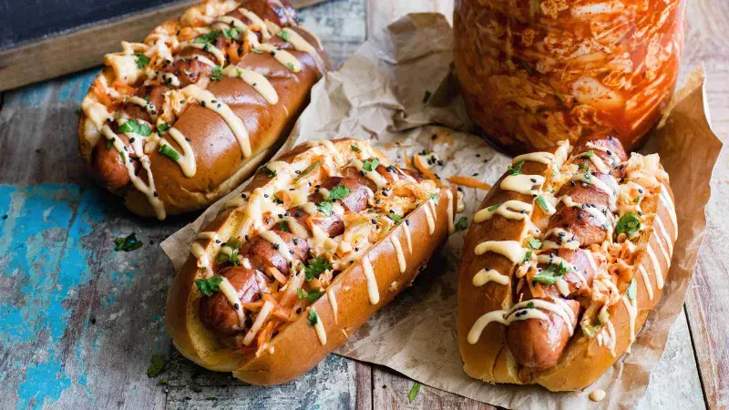 Hot dog s kimči