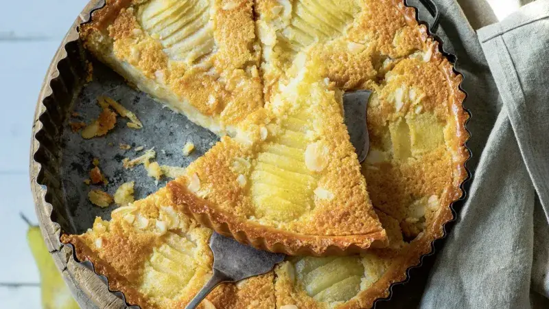 Hruškový koláč s frangipane