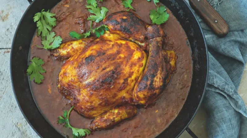 Indické kuře na rajčatech