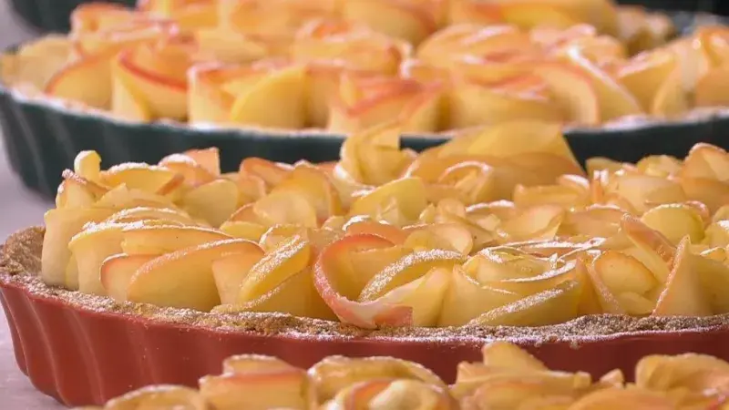 Jablečný koláč s vanilkou