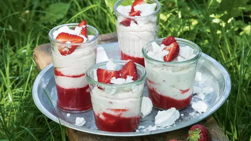 Jahodové skleničky