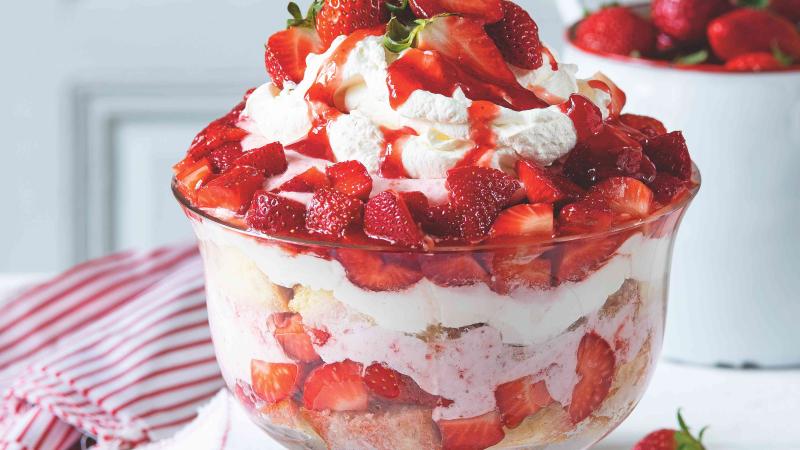 Jahodový trifle