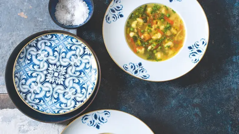 Jarní polévka s kapáním