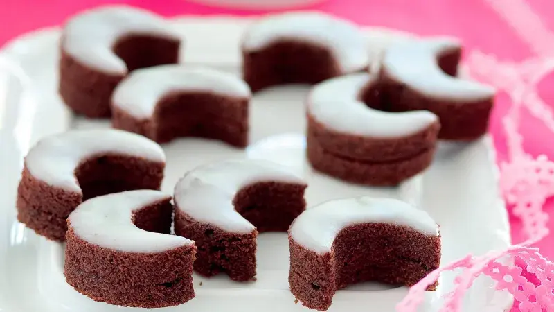 Kakaové půlměsíčky