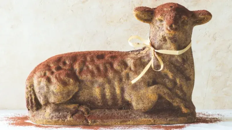 Kakaový velikonoční beránek