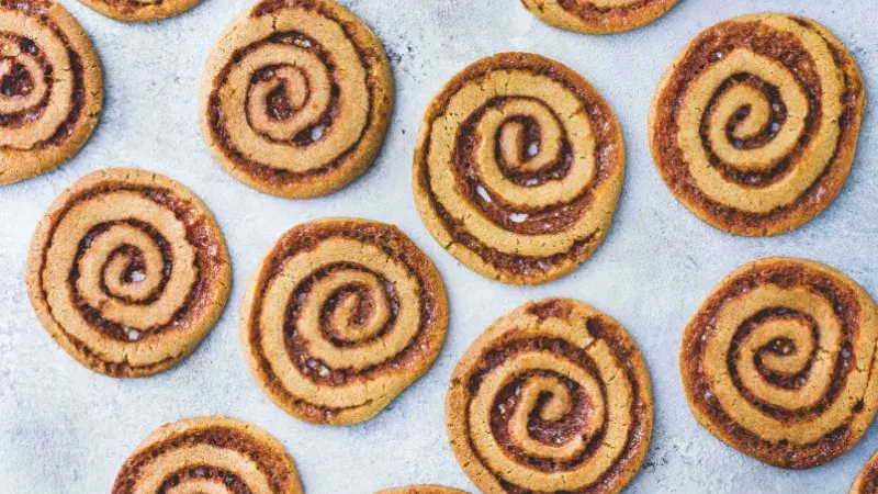 Karamelové spirálové sušenky