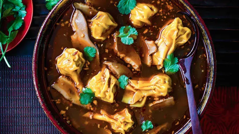 Knedlíčky v pálivokyselé polévce