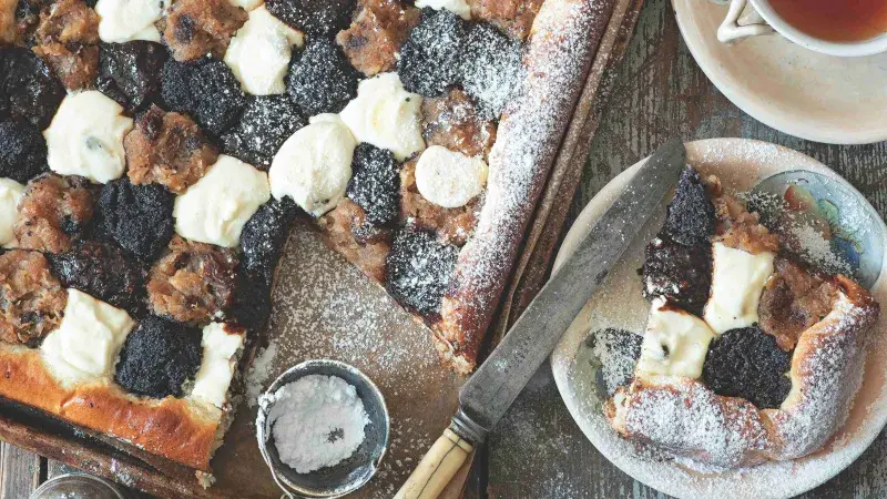 Koláč flekanec (Kleksenkuchen)