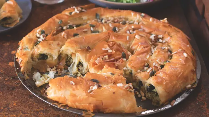 Koláč se špenátem na způsob spanakopity