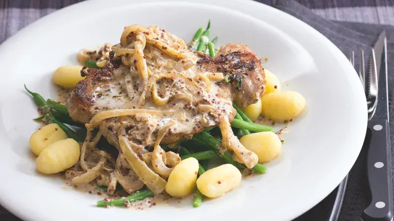 Kotlety s hořčičnou omáčkou