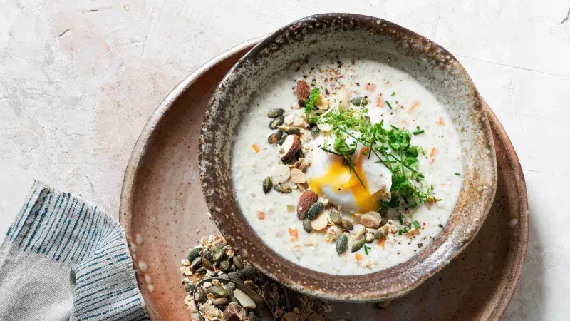 Krémová vločková polévka