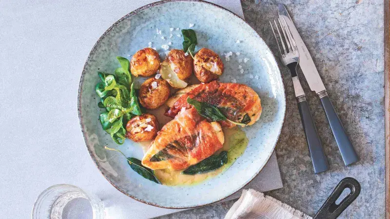 Kuřecí saltimbocca