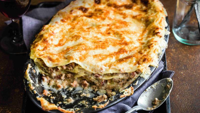 Lasagne s hříbky