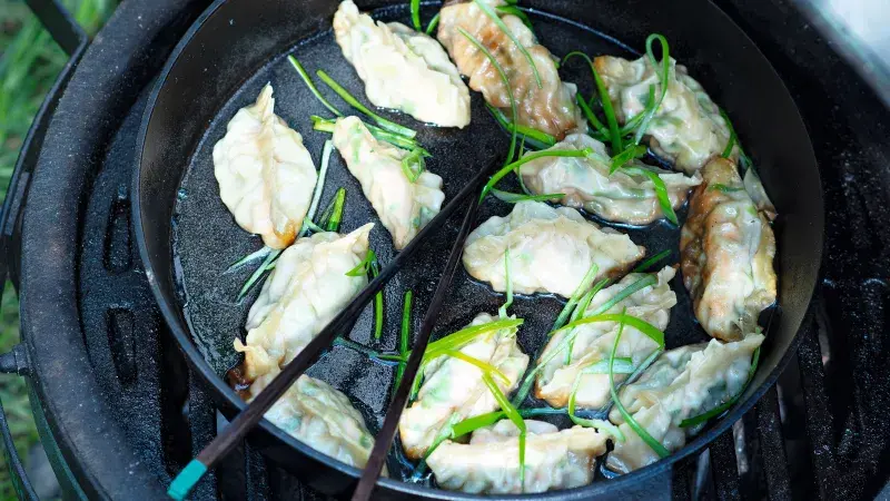 Lososové potstickers