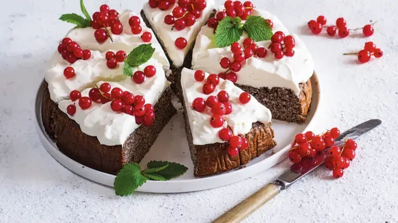 Makový koláč s tvarohem