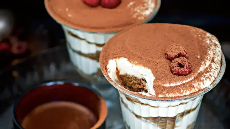 Malinové tiramisu