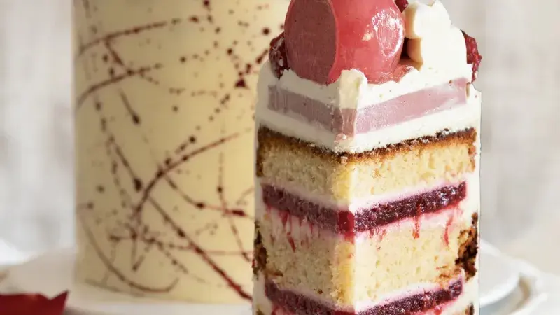 Malinovo-citronový dort