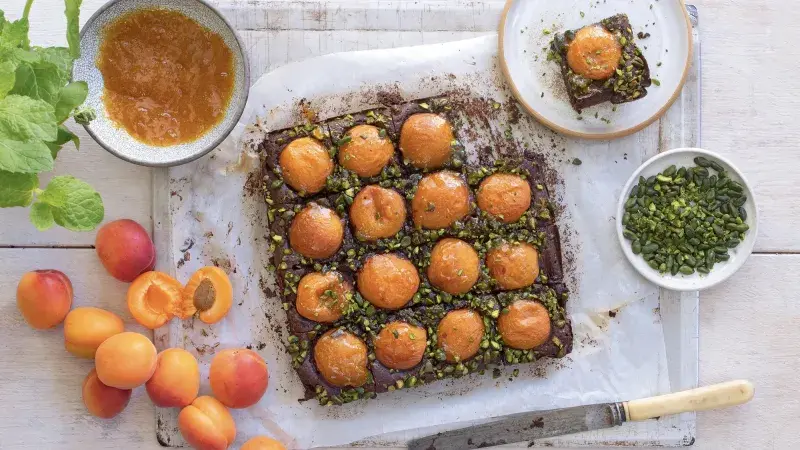 Meruňkové brownies