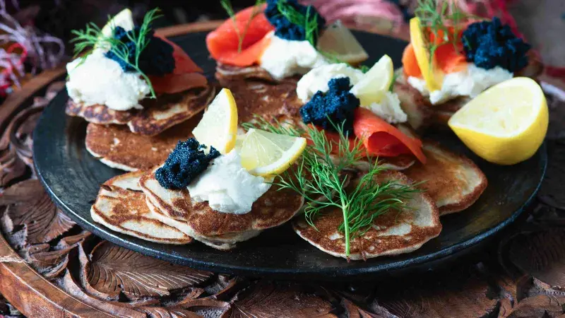 Moderní pohankovo-pšeničné bliny