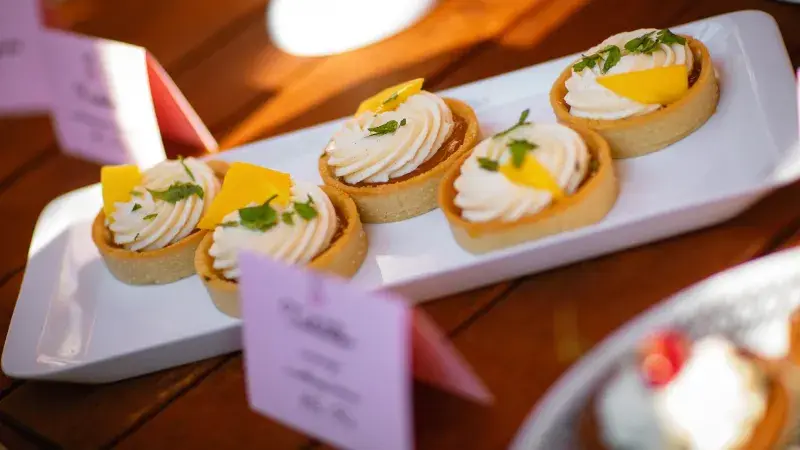 Mučenková tartaletkas vanilkovým krémem