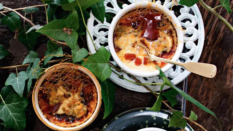 Mučenkové crème brûlée