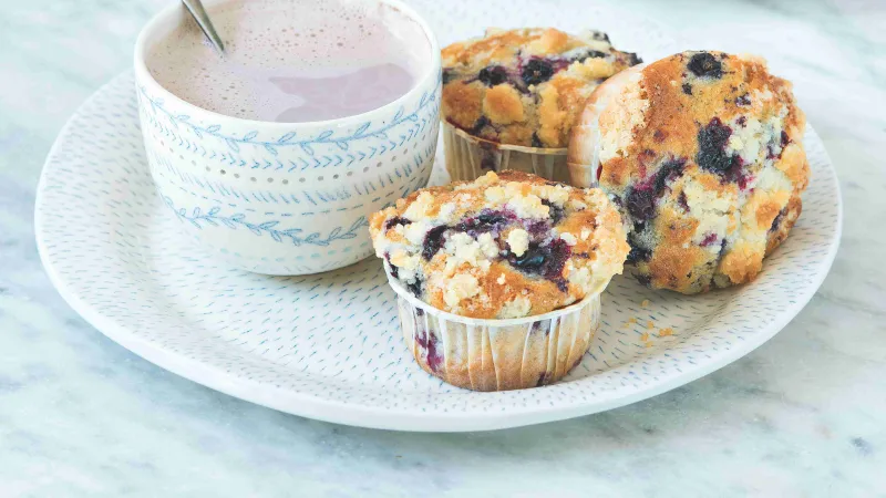 Muffiny s černým rybízem