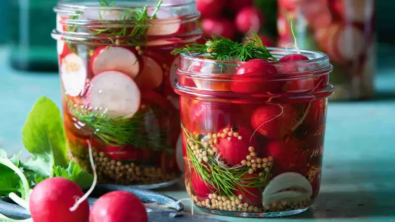 Nakládané ředkvičky s koprem