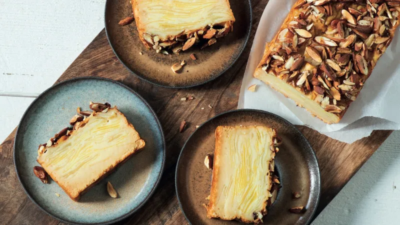 Neviditelný koláč s jablky a hruškami